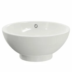 STYLE SELECTIONS Sales -Bathroom Products Sales Store almada 410mm x 410mm round countertop basin front 74047.1652444767