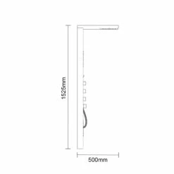 Altair Matt Stainless Steel Thermostatic Shower Panel -Bathroom Products Sales Store altair matt stainless steel thermostatic shower panel line side 77354.1652444733
