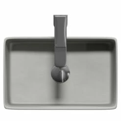 Amadora Matt Grey 360mm X 230mm Small Rectangular Countertop Basin 12 Amadora Matt Grey 360mm X 230mm Small Rectangular Countertop Basin -Bathroom Products Sales Store amadora matt grey 360mm x 230mm small rectangular countertop basin top 54222.1664550336