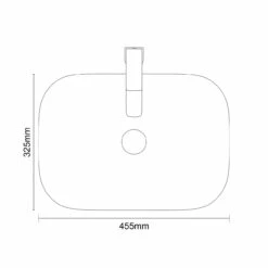 Amadora Matt White 455mm X 325mm Square Countertop Basin 13 Amadora Matt White 455mm X 325mm Square Countertop Basin -Bathroom Products Sales Store amadora matt white 455mm x 325mm square countertop basin line top 89836.1664547993