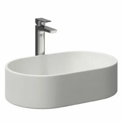 Amadora Matt White 550mm X 350mm Oval Countertop Basin 10 Amadora Matt White 550mm X 350mm Oval Countertop Basin -Bathroom Products Sales Store amadora matt white 550mm x 350mm oval countertop basin left 29473.1664551541