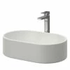 Amadora Matt White 550mm X 350mm Oval Countertop Basin 1 Amadora Matt White 550mm X 350mm Oval Countertop Basin -Bathroom Products Sales Store amadora matt white 550mm x 350mm oval countertop basin right 37577.1664551540