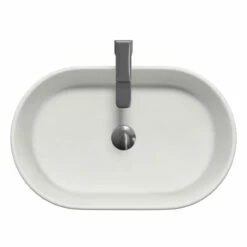 Amadora Matt White 550mm X 350mm Oval Countertop Basin 12 Amadora Matt White 550mm X 350mm Oval Countertop Basin -Bathroom Products Sales Store amadora matt white 550mm x 350mm oval countertop basin top 22857.1664551541