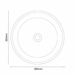 Aveiro 360mm X 360mm Round Countertop Basin -Bathroom Products Sales Store aveiro 360mm x 360mm round countertop basin line top 84343.1652444769