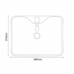 Azores 480mm X 370mm Square Countertop Basin With 1 Tap Hole 12 Azores 480mm X 370mm Square Countertop Basin With 1 Tap Hole -Bathroom Products Sales Store azores 480mm x 370mm square countertop basin with 1 tap hole line top 65596.1652443977