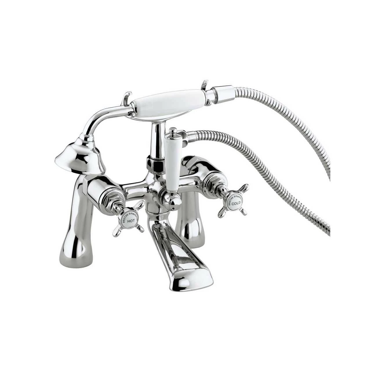Bristan 1901 Chrome Bath Shower Mixer Tap With Ceramic Disc Valves - N-BSM-C-CD 3 Bristan 1901 Chrome Bath Shower Mixer Tap With Ceramic Disc Valves - N-BSM-C-CD