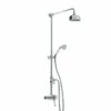 Bristan 1901 Chrome Exposed Concentric Shower Valve With Diverter And Rigid Riser Kit - N2-CSHXDIV-C