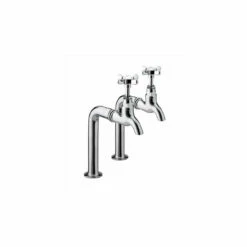 Bristan 1901 Chrome Kitchen Sink Bib Taps - N-BIB-C