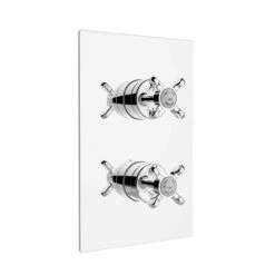 Bristan 1901 Chrome Recessed Thermostatic Dual Control Shower Valve With Integral Two Outlet Diverter - N2-SHCDIV-C