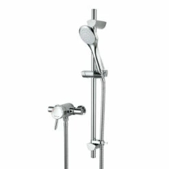 Bristan Acute Chrome Thermostatic Surface Mounted Shower Valve With Riser - AE-SHXAR-C