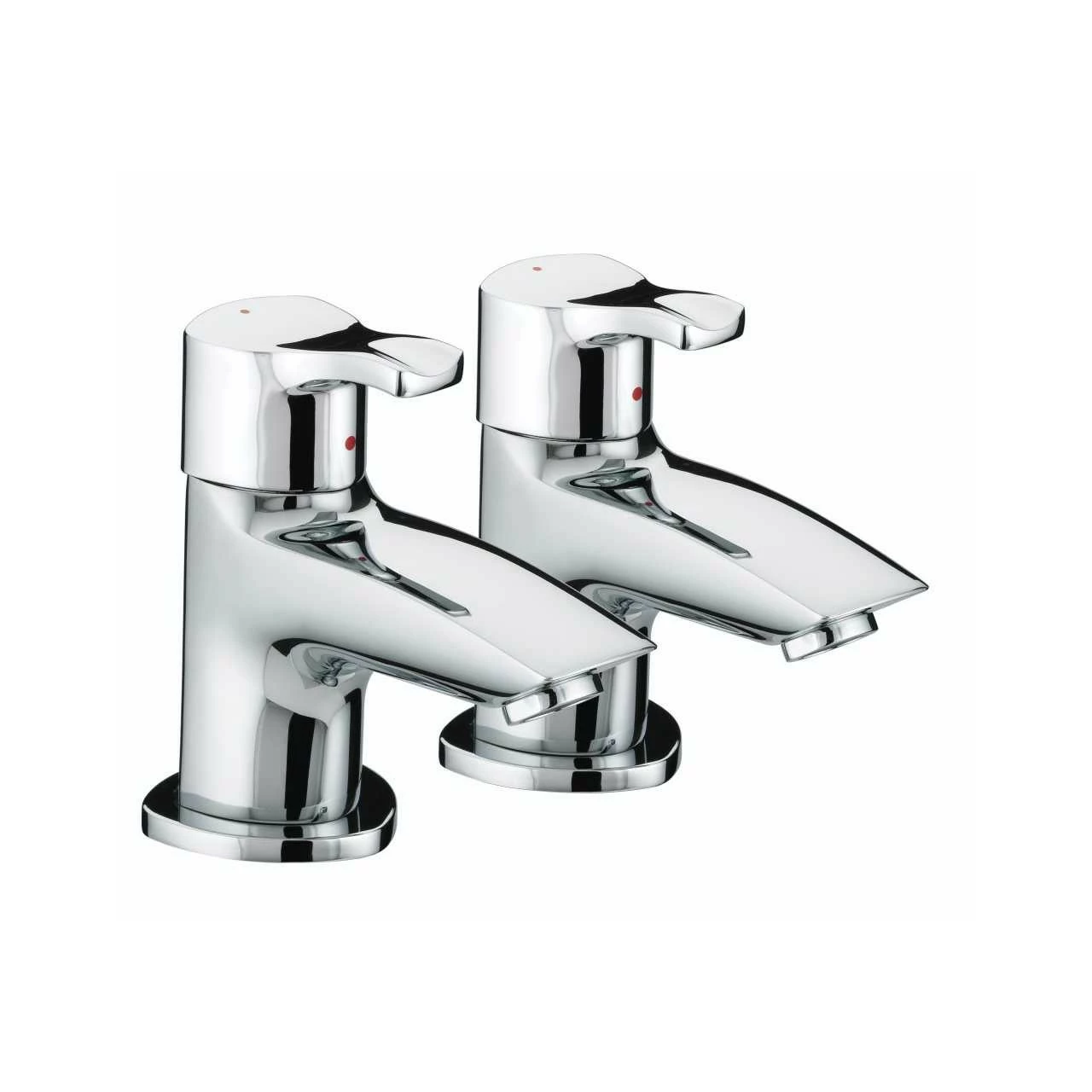 Bristan Capri Chrome Bath Pillar Taps - CAP-3/4-C 3 Bristan Capri Chrome Bath Pillar Taps - CAP-3/4-C
