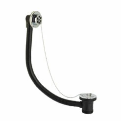 Bristan Chrome Slotted Bath Waste With Brass Plug - W-BATH10-C