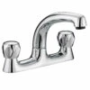 Bristan Club Chrome Deck Kitchen Sink Mixer Tap With Metal Heads - VAC2-DSM-C-MT -Bathroom Products Sales Store bristan club chrome deck kitchen sink mixer tap with metal heads vac2 dsm c mt 80645.1652443906
