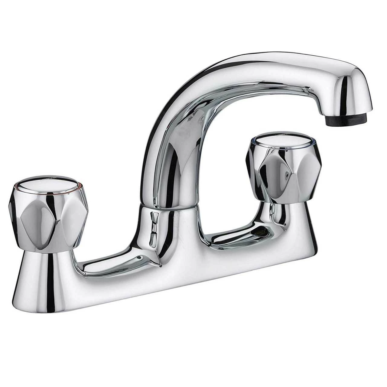 Bristan Club Chrome Deck Kitchen Sink Mixer Tap With Metal Heads - VAC2-DSM-C-MT 3 Bristan Club Chrome Deck Kitchen Sink Mixer Tap With Metal Heads - VAC2-DSM-C-MT