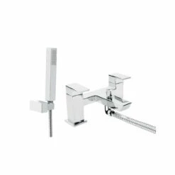 Bristan Cobalt Chrome Bath Shower Mixer Tap - COB-BSM-C