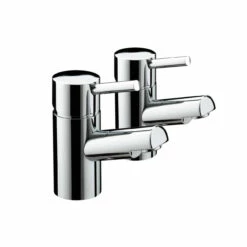 Bristan Prism Chrome Basin Taps - PM-1/2-C
