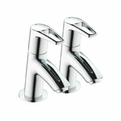 Bristan Smile Chrome Basin Taps - SM-1/2-C