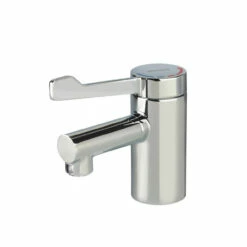 Bristan Solo 2 Chrome Mono Basin Mixer Tap With Long Lever And Copper Tails - SOLO2-T3LL