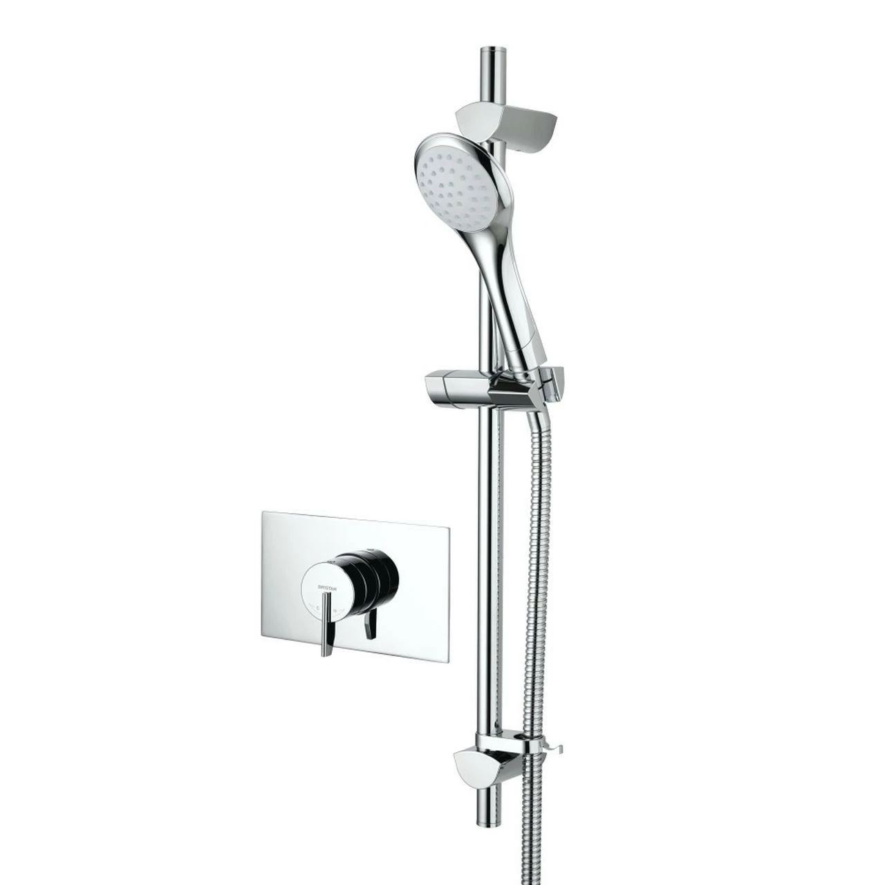 Bristan Sonique 2 Chrome Thermostatic Recessed Shower Valve With Adjustable Riser - SOQ2-SHCAR-C