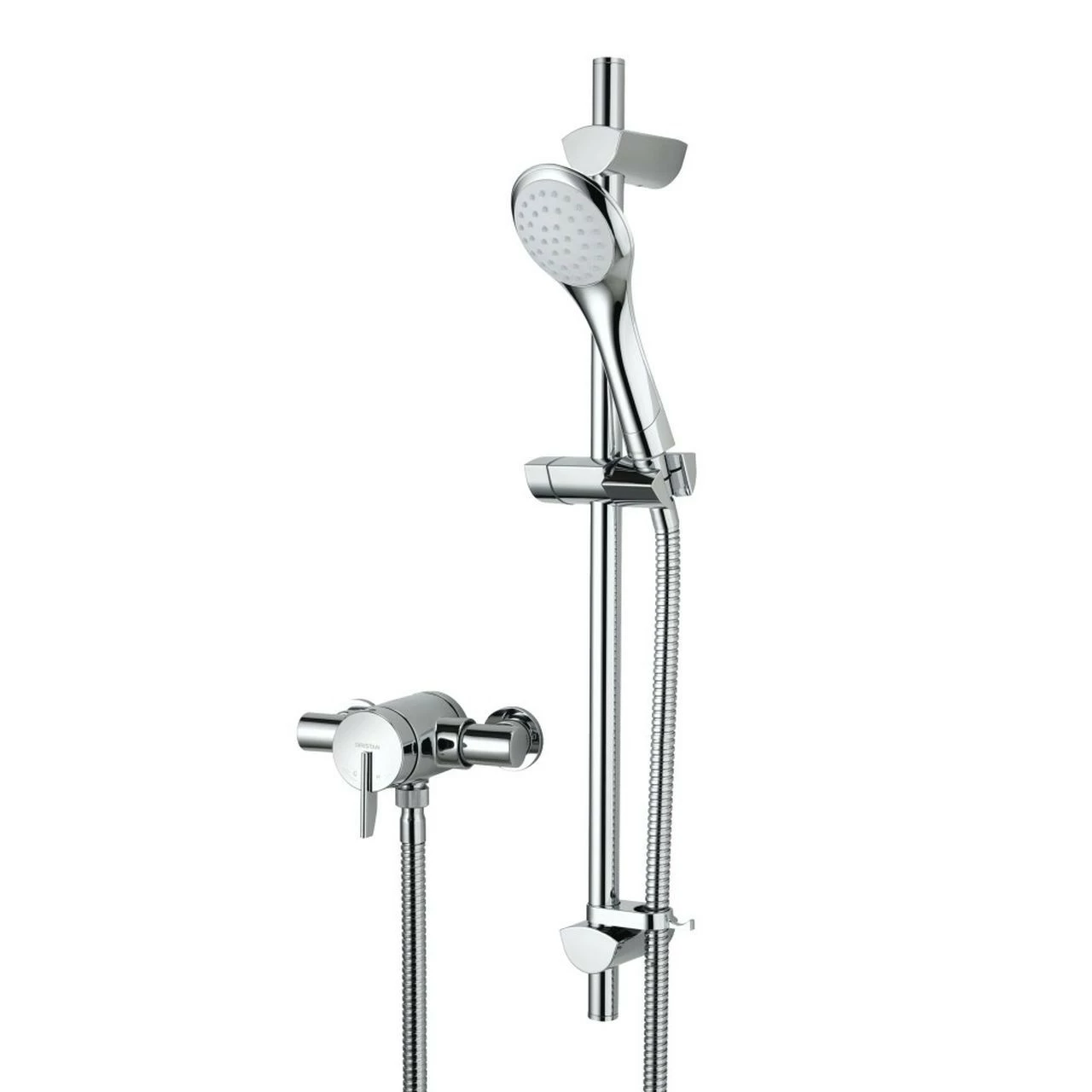 Bristan Sonique 2 Chrome Thermostatic Surface Mounted Shower Valve With Adjustable Riser - SOQ2-SHXAR-C 3 Bristan Sonique 2 Chrome Thermostatic Surface Mounted Shower Valve With Adjustable Riser - SOQ2-SHXAR-C