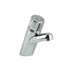 Bristan Timed Flow Chrome Self Close Temperature Control Mono Basin Mixer Tap - Z-TC-1/2-C
