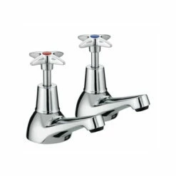 Bristan X Head Chrome Bath Taps - VAX-3/4-C