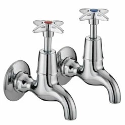 Bristan X Head Chrome Bib Kitchen Sink Taps - VAX-BIB-C