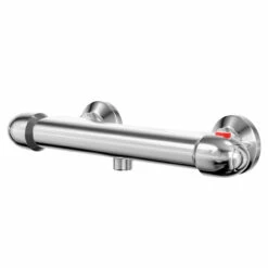 Bullet Polished Chrome Round Thermostatic Bar Shower Valve