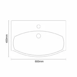 Cambra 600mm X 400mm Rectangular Wall Hung Basin With 1 Tap Hole -Bathroom Products Sales Store cambra 600mm x 400mm rectangular wall hung basin with 1 tap hole line top 71991.1652444779