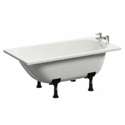 Cassia 1400mm X 700mm Straight Single Ended Steel Bath With 2 Tap Holes Including Legs 10 Cassia 1400mm X 700mm Straight Single Ended Steel Bath With 2 Tap Holes Including Legs -Bathroom Products Sales Store cassia 1400mm x 700mm straight single ended steel bath with 2 tap holes including legs left 69062.1688112155