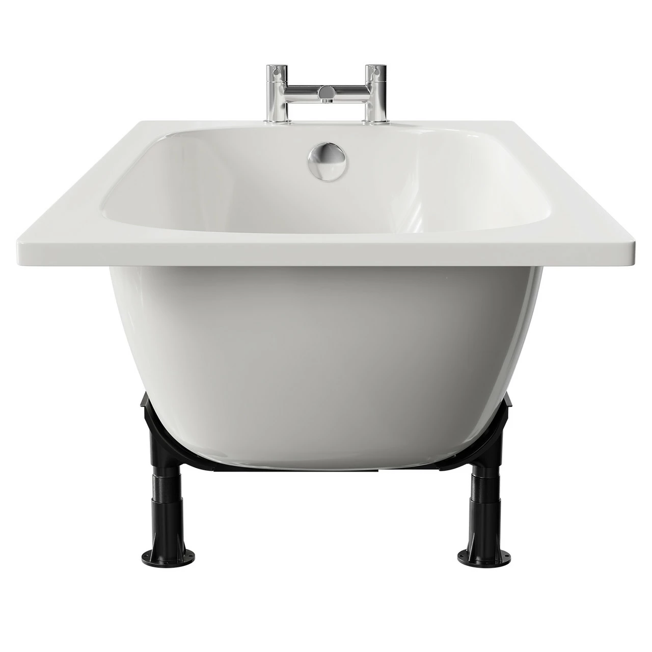 Cassia 1400mm X 700mm Straight Single Ended Steel Bath With 2 Tap Holes Including Legs 7 Cassia 1400mm X 700mm Straight Single Ended Steel Bath With 2 Tap Holes Including Legs - Image 5