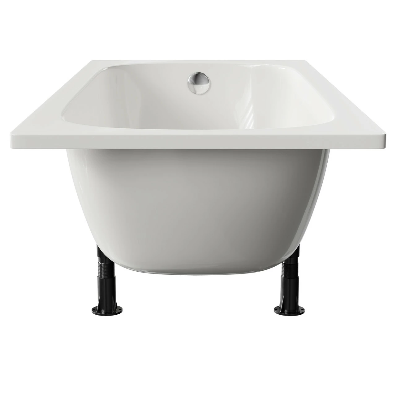 Cassia 1600mm X 700mm Straight Single Ended Steel Bath Without Tap Holes Including Legs 7 Cassia 1600mm X 700mm Straight Single Ended Steel Bath Without Tap Holes Including Legs - Image 5