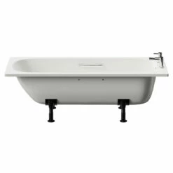 Cassia 1700mm X 700mm Anti Slip Straight Single Ended Steel Bath With Chrome Grips And 2 Tap Holes Including Legs 11 Cassia 1700mm X 700mm Anti Slip Straight Single Ended Steel Bath With Chrome Grips And 2 Tap Holes Including Legs -Bathroom Products Sales Store cassia 1700mm x 700mm anti slip straight single ended steel bath with chrome grips and 2 tap holes including legs front 30992.1691438799
