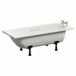 Cassia 1700mm X 700mm Anti Slip Straight Single Ended Steel Bath With Chrome Grips And 2 Tap Holes Including Legs 10 Cassia 1700mm X 700mm Anti Slip Straight Single Ended Steel Bath With Chrome Grips And 2 Tap Holes Including Legs -Bathroom Products Sales Store cassia 1700mm x 700mm anti slip straight single ended steel bath with chrome grips and 2 tap holes including legs left 98793.1688112163