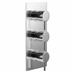 Circo Polished Chrome Concealed Triple Thermostatic Shower Valve - 2 Outlet -Bathroom Products Sales Store circo polished chrome concealed triple thermostatic shower valve left 11840.1652443985