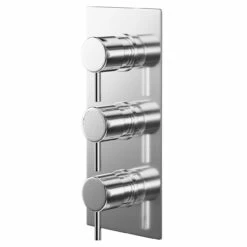Circo Polished Chrome Concealed Triple Thermostatic Shower Valve - 2 Outlet