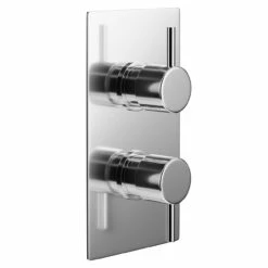 Circo Polished Chrome Concealed Twin Thermostatic Shower Valve - 1 Outlet 10 Circo Polished Chrome Concealed Twin Thermostatic Shower Valve - 1 Outlet -Bathroom Products Sales Store circo polished chrome concealed twin thermostatic shower valve left 00593.1652443984