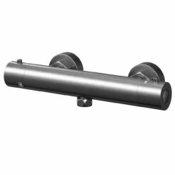 Colore Gunmetal Grey Round Thermostatic Bar Shower Valve