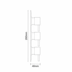 Colore Round Matt Black Concealed Triple Thermostatic Shower Valve - 2 Outlet 13 Colore Round Matt Black Concealed Triple Thermostatic Shower Valve - 2 Outlet -Bathroom Products Sales Store colore matt black round concealed triple thermostatic shower valve line side 23925.1652444942