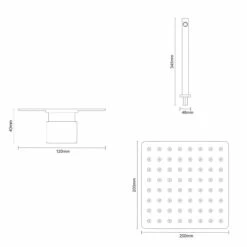 Colore Square Matt Black Concealed Twin Thermostatic Shower Valve With Square Fixed Head And Wall Arm - 1 Outlet 12 Colore Square Matt Black Concealed Twin Thermostatic Shower Valve With Square Fixed Head And Wall Arm - 1 Outlet -Bathroom Products Sales Store colore square matt black concealed twin thermostatic shower valve with square fixed head and wall arm line top 67398.1652445207