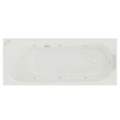Compact 1500mm X 700mm 6 Jet Chrome V-Tec Single Ended Whirlpool Bath
