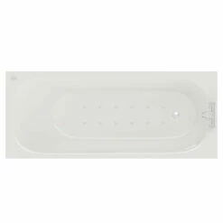 Compact 1600mm X 700mm 12 Jet Chrome Easifit Single Ended Spa Bath