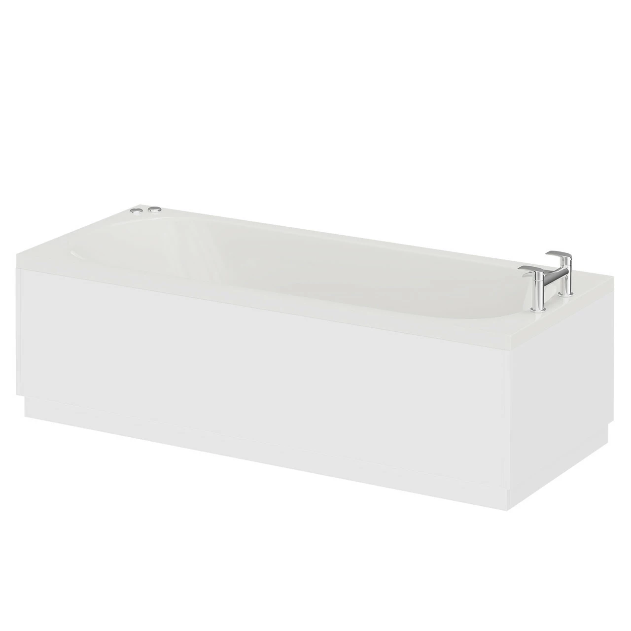 Compact 1600mm X 700mm 6 Jet Chrome V-Tec Single Ended Whirlpool Bath 4 Compact 1600mm X 700mm 6 Jet Chrome V-Tec Single Ended Whirlpool Bath - Image 2