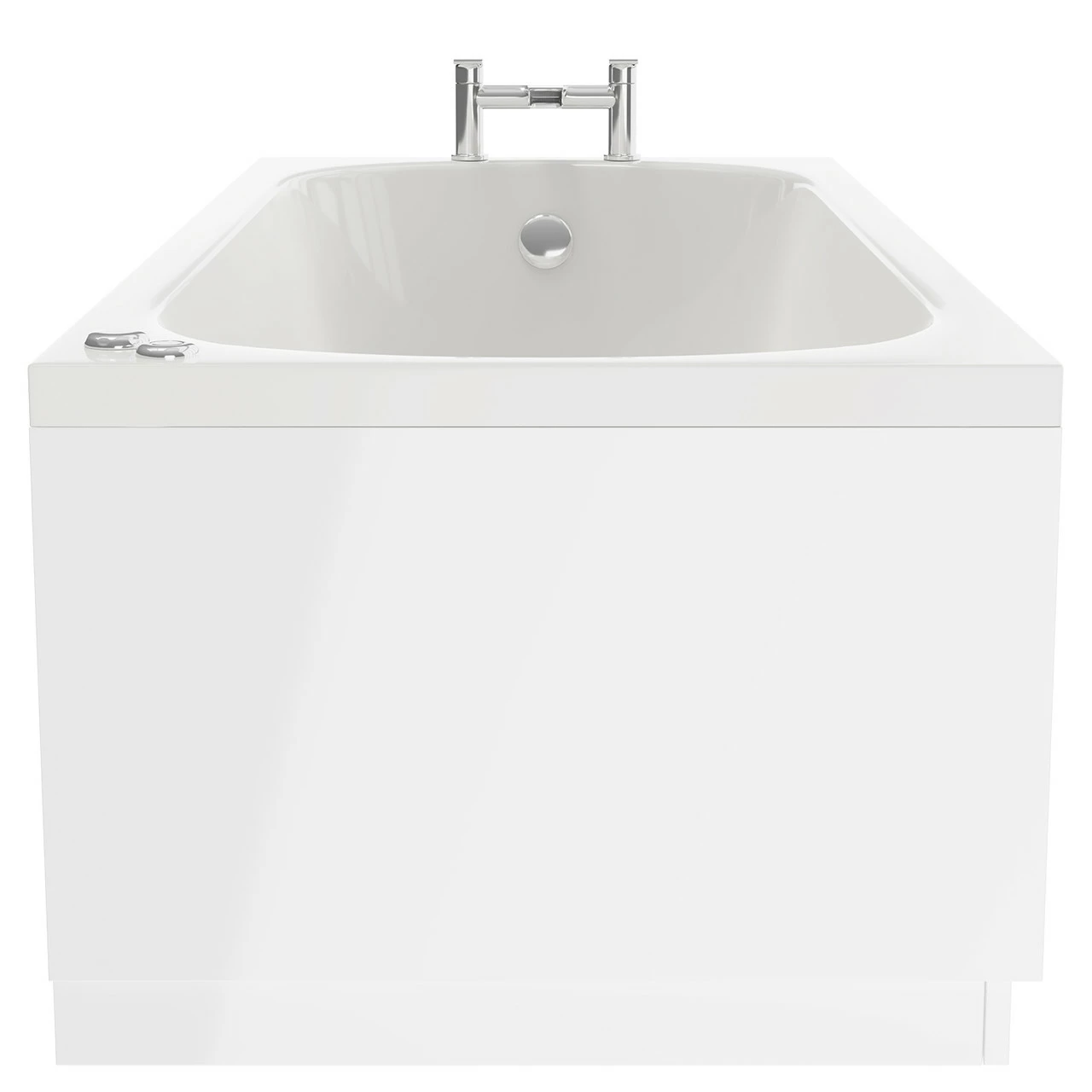Compact 1600mm X 700mm 6 Jet Chrome V-Tec Single Ended Whirlpool Bath 7 Compact 1600mm X 700mm 6 Jet Chrome V-Tec Single Ended Whirlpool Bath - Image 5