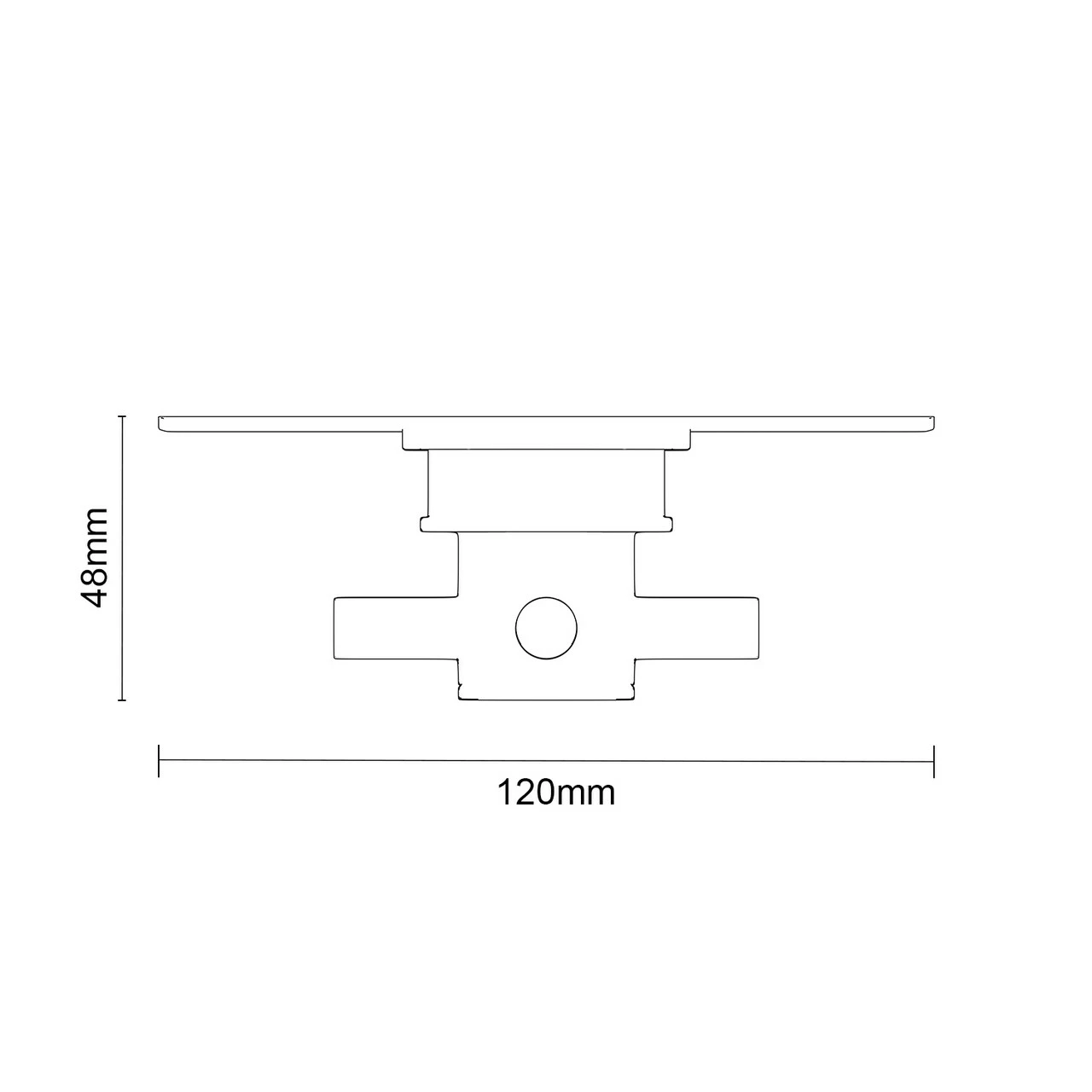 Cross Polished Chrome Concealed Triple Thermostatic Shower Valve - 2 Outlet - Image 5