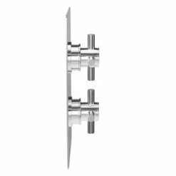 Cross Polished Chrome Concealed Twin Thermostatic Shower Valve - 1 Outlet 11 Cross Polished Chrome Concealed Twin Thermostatic Shower Valve - 1 Outlet -Bathroom Products Sales Store cross polished chrome concealed twin thermostatic shower valve side 90405.1652443985
