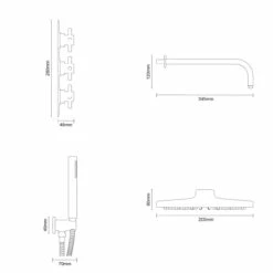 Cross Polished Chrome Triple Thermostatic Valve Mixer Shower With Round Fixed Head And Round Handset Outlet Holder - 2 Outlet 13 Cross Polished Chrome Triple Thermostatic Valve Mixer Shower With Round Fixed Head And Round Handset Outlet Holder - 2 Outlet -Bathroom Products Sales Store cross polished chrome triple thermostatic valve mixer shower with round fixed head and round handset outlet holder line side 52479.1676464774