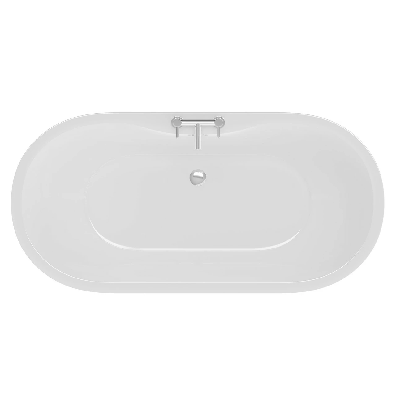 Florence White 1550mm X 745mm Double Ended Freestanding Bath 7 Florence White 1550mm X 745mm Double Ended Freestanding Bath - Image 5