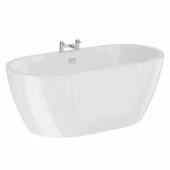 Florence White 1650mm X 750mm Double Ended Freestanding Bath -Bathroom Products Sales Store florence white 1650mm x 750mm double ended freestanding bath left 92146.1652444027