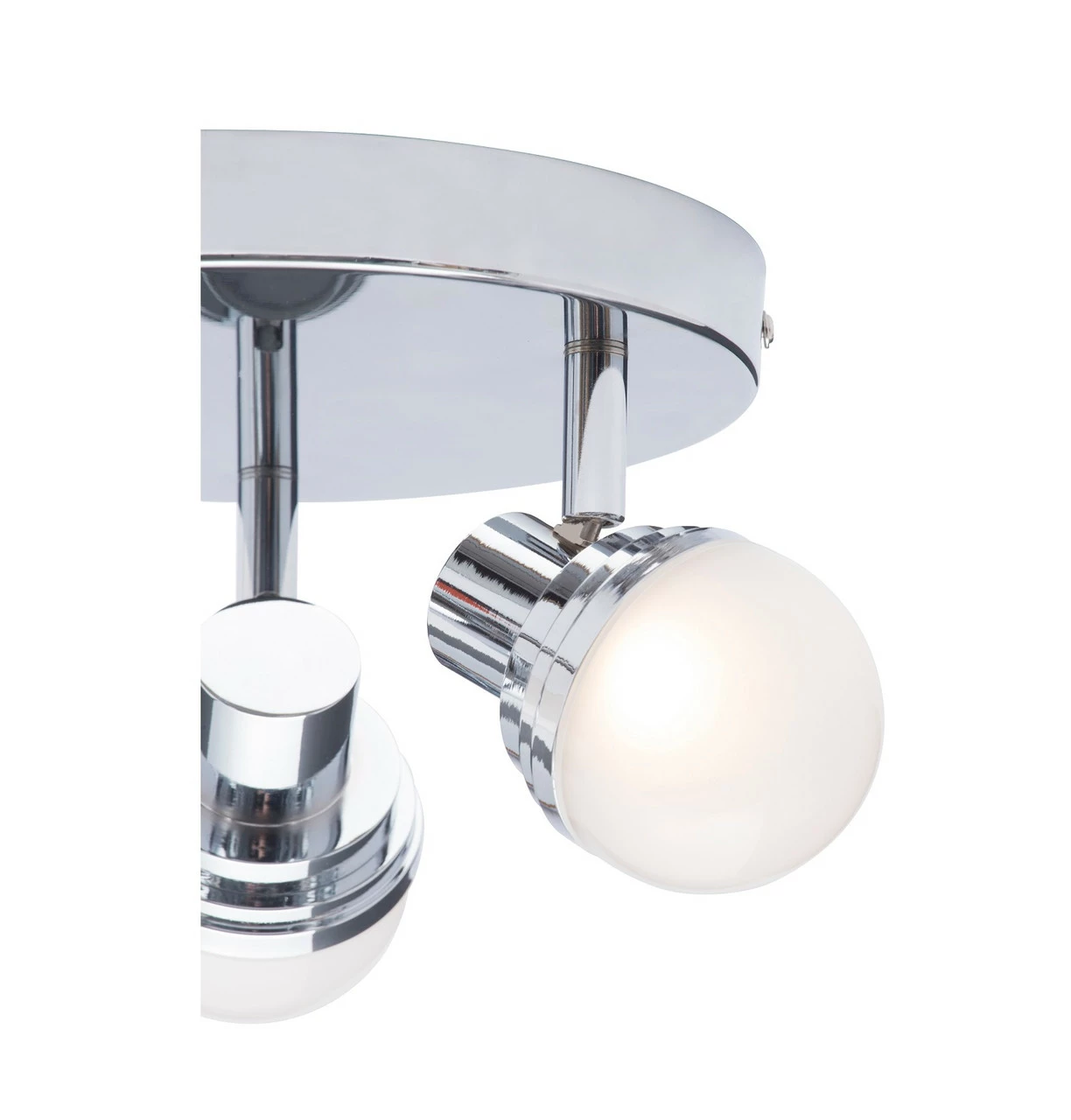Forum Spa Milan Polished Chrome 200mm Deco 3 Lamp Plate LED Spotlight - SPA-31733-CHR 5 Forum Spa Milan Polished Chrome 200mm Deco 3 Lamp Plate LED Spotlight - SPA-31733-CHR - Image 3